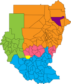 Political Regions of Sudan - July 2006.svg