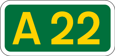 Fil:UK road A22.svg