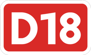 Diaľnica D18.svg