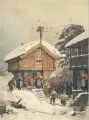Adolph Tidemands maleri «Norsk juleskik» fra 1846