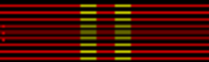 Haakon VIIs 70-årsmedalje stripe.svg